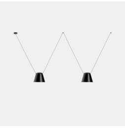 LedsC4 - Luminaria colgante 00-7397 ATTIC 2xE27 23 negro mate
