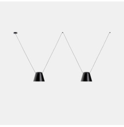 LedsC4 - Luminaria colgante 00-7397 ATTIC 2xE27 23 negro mate