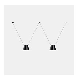 LedsC4 - Luminaria colgante 00-7397 ATTIC 2xE27 23 negro mate