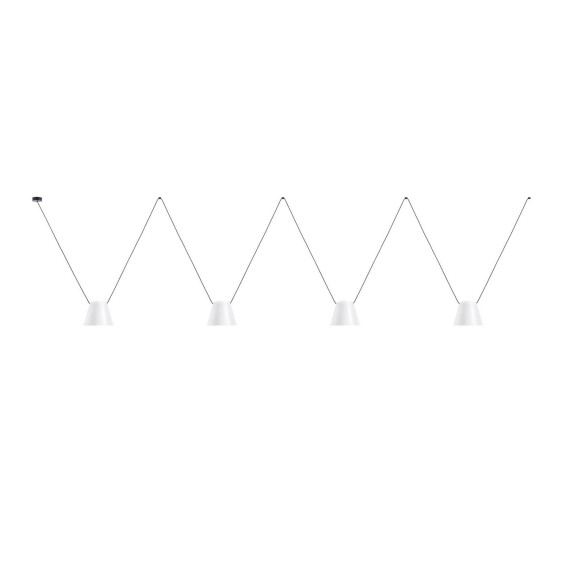 LedsC4 - Luminaria colgante 00-7403 ATTIC 4xE27 23 blanco mate