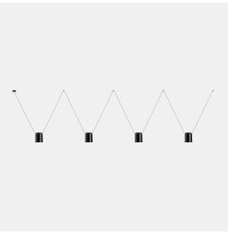 LedsC4 - Luminaria colgante 00-7402 ATTIC 4xE27 23 negro mate