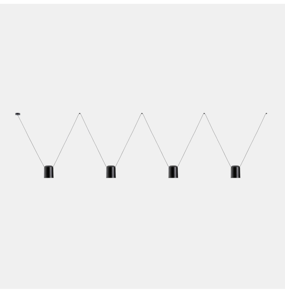 LedsC4 - Luminaria colgante 00-7402 ATTIC 4xE27 23 negro mate LedsC4 - Luminaria colgante 00-7402 ATTIC 4xE27 23 negro mate