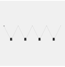 LedsC4 - Luminaria colgante 00-7402 ATTIC 4xE27 23 negro mate