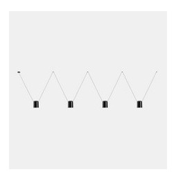 LedsC4 - Luminaria colgante 00-7402 ATTIC 4xE27 23 negro mate