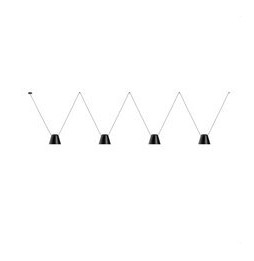 LedsC4 - Luminaria colgante 00-7403 ATTIC 4xE27 23 negro mate