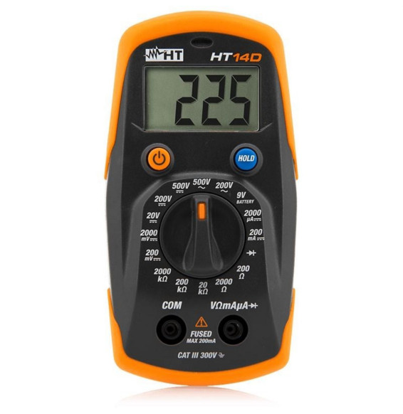 HT-INSTRUMENTS - Multímetro digital de bolsillo ultracompacto HT14D