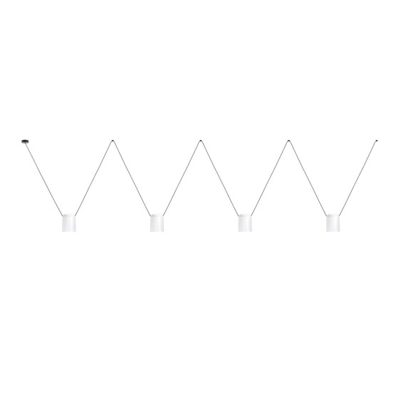 LedsC4 - Luminaria colgante 00-7402 ATTIC 4xE27 23 blanco mate