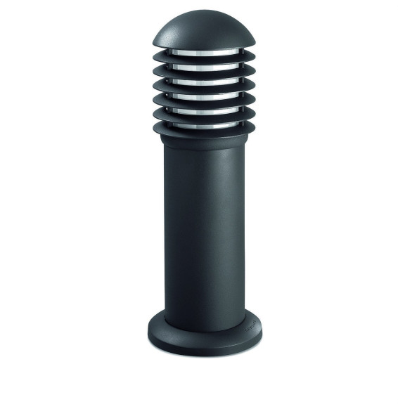 LedsC4 - Baliza 50cm rejilla E27 100/23W gris urbano