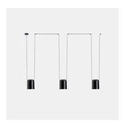 LedsC4 - Luminaria colgante 00-7398 ATTIC 3xE27 23 negro mate