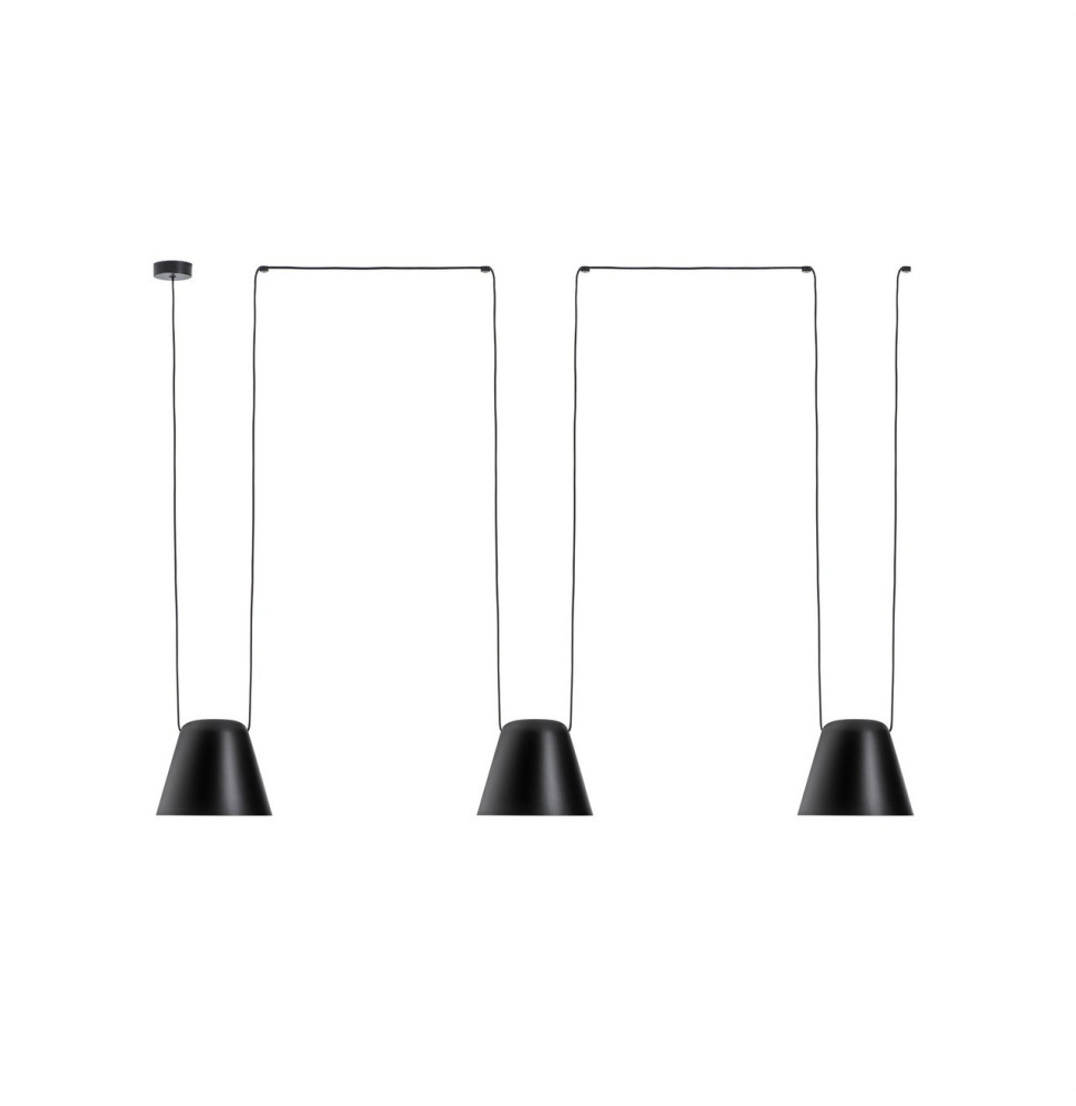 LedsC4 - Luminaria colgante 00-7399 ATTIC 3xE27 23 negro mate LedsC4 - Luminaria colgante 00-7399 ATTIC 3xE27 23 negro mate