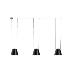 LedsC4 - Luminaria colgante 00-7401 ATTIC 3xE27 23 negro mate