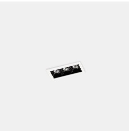 LedsC4 - Empotrable de techo 90-6675-14-60 BENTO 3xLED 6,1 blanco negro