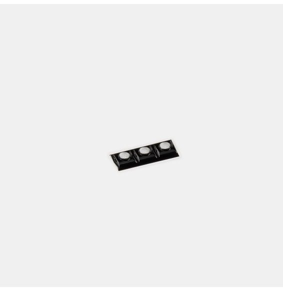LedsC4 - Empotrable de techo 90-6676-14-60 BENTO 3xLED 6,1 blanco negro