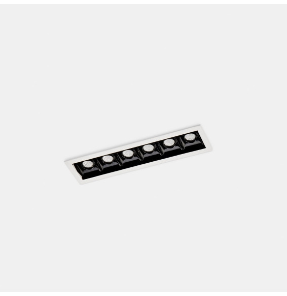 LedsC4 - Empotrable de techo 90-6679-14-60 BENTO 6xLED 12,2 blanco negro