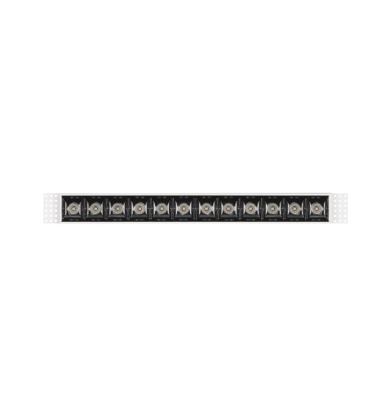 LedsC4 - Empotrable de techo 90-6690-14-60 BENTO 12xLED 24,4 blanco negro