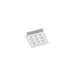 LedsC4 - Empotrable de techo 90-6697-14-14 BENTO 9xLED 18,3 blanco negro