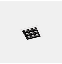 LedsC4 - Empotrable de techo 90-6697-14-60 BENTO 9xLED 18,3 blanco negro