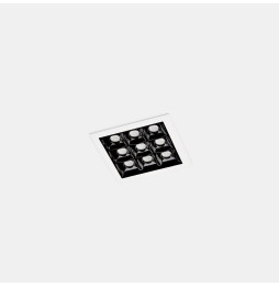 LedsC4 - Empotrable de techo 90-6699-14-60 BENTO 9xLED 18,3 blanco negro