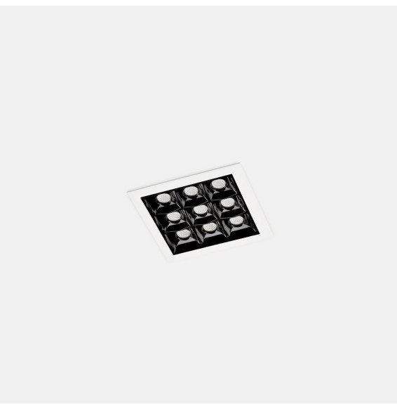LedsC4 - Empotrable de techo 90-6699-14-60 BENTO 9xLED 18,3 blanco negro