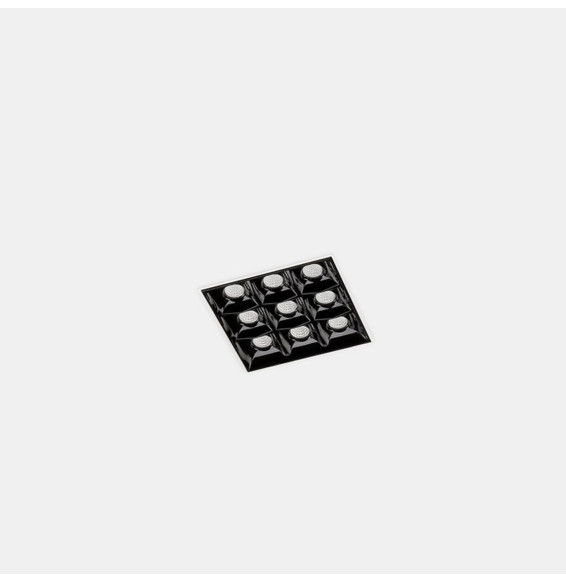 LedsC4 - Empotrable de techo 90-7006-14-14 BENTO 9xLED 18,3 blanco negro