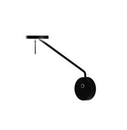 LedsC4 - Aplique INVISIBLE 48xLED 9W negro mate