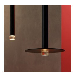 LedsC4 - Luminaria colgante CANDLE COMBINATIONS 18xLED 62,8W negro