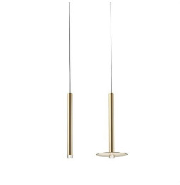 LedsC4 - Luminaria colgante CANDLE COMBINATIONS 18xLED 62,8W oro satinado
