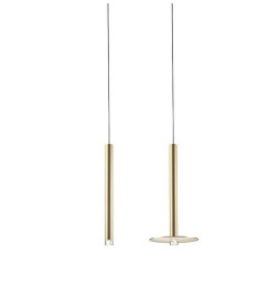 LedsC4 - Luminaria colgante CANDLE COMBINATIONS 18xLED 62,8W oro satinado