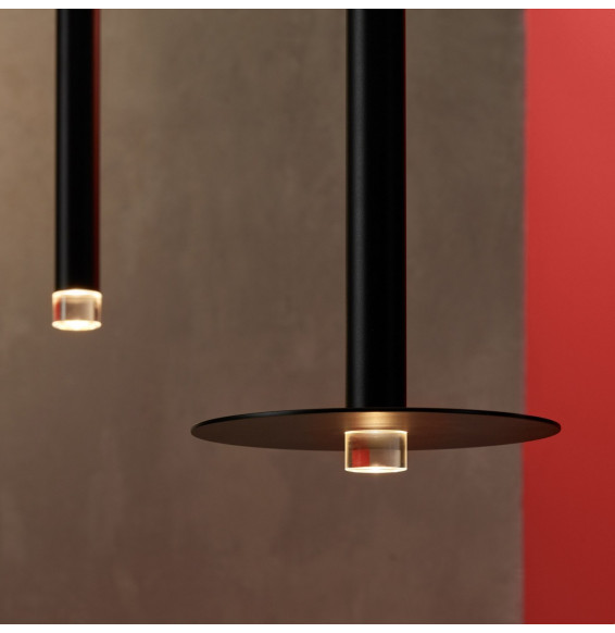 LedsC4 - Luminaria colgante CANDLE COMBINATIONS 30xLED 98,8W negro