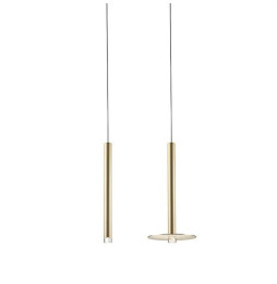 LedsC4 - Luminaria colgante CANDLE COMBINATIONS 30xLED 98,8W oro satinado