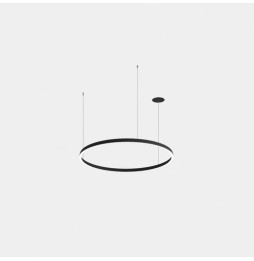 LedsC4 - Luminaria colgante CIRCULAR 864xLED 63,5W negro mate