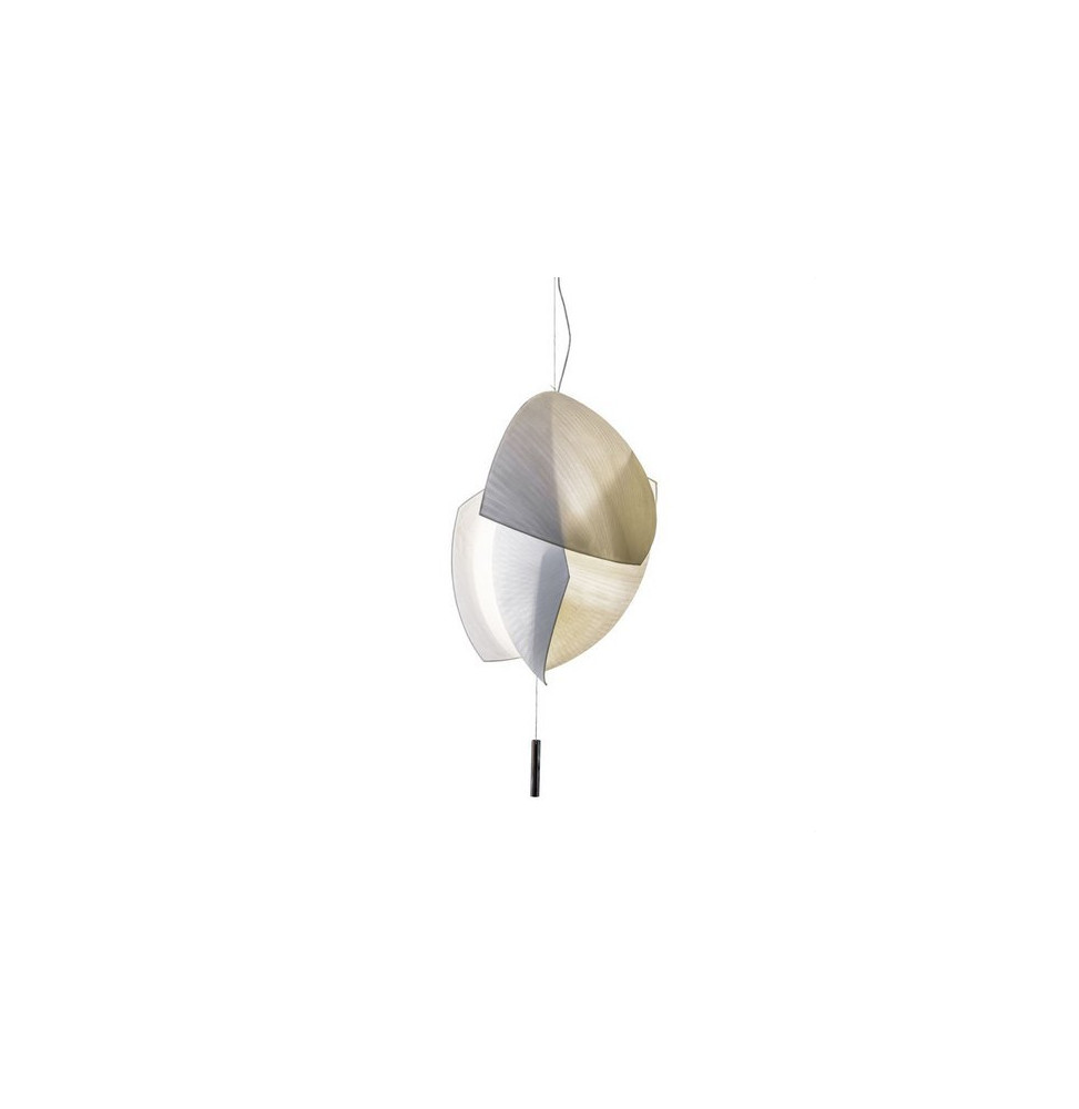 LedsC4 - Luminaria suspendida Voiles 2700K 192xLED 47.5 cromo