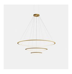 LedsC4 - Luminaria superficie Circular Inward Light 4000K DALI 290.7W dorado 4104xLED