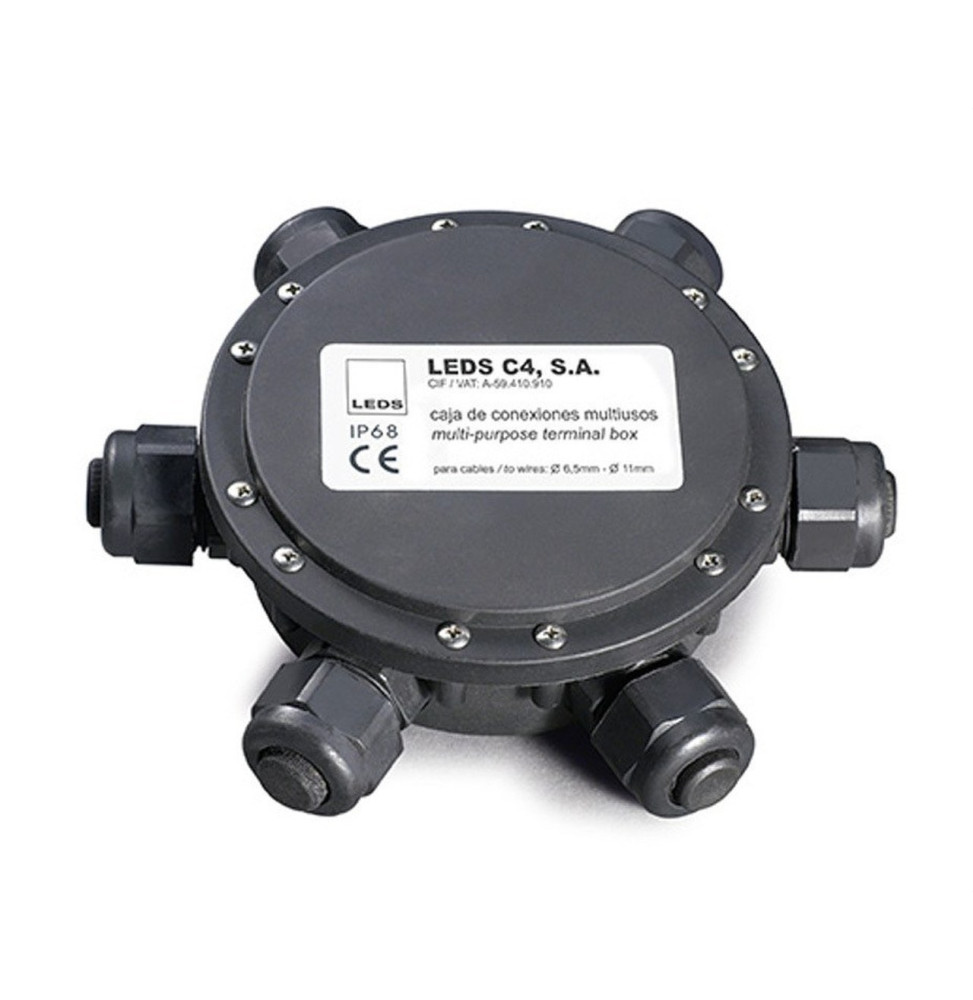 LedsC4 - Caja de conexiónes estanca IP68 1m negro LedsC4 - Caja de conexiónes estanca IP68 1m negro