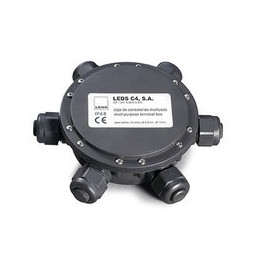 LedsC4 - Caja de conexiónes estanca IP68 1m negro