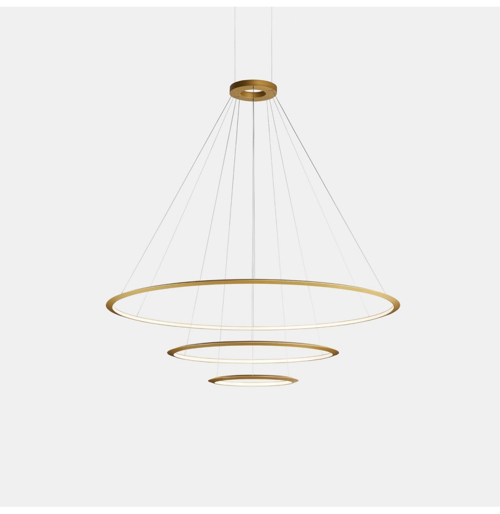 LedsC4 - Luminaria superficie Circular Inward Light 3000K On / Off 555.8W dorado 6984xLED