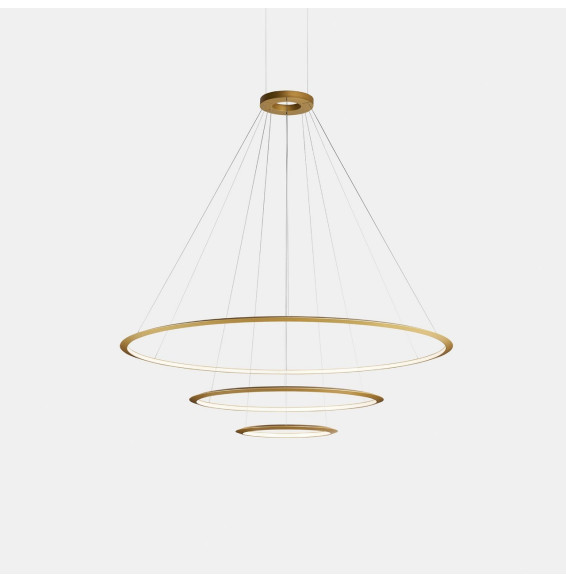 LedsC4 - Luminaria superficie Circular Inward Light 3000K On / Off 555.8W dorado 6984xLED