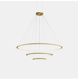 LedsC4 - Luminaria superficie Circular Inward Light 3000K DALI 290.7W dorado 4104xLED