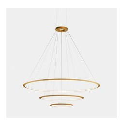 LedsC4 - Luminaria superficie Circular Inward Light 4000K 0-10V 223.5W dorado 2808xLED