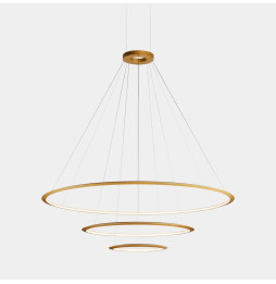LedsC4 - Luminaria superficie Circular Inward Light 4000K On / Off 223.5W dorado 2808xLED
