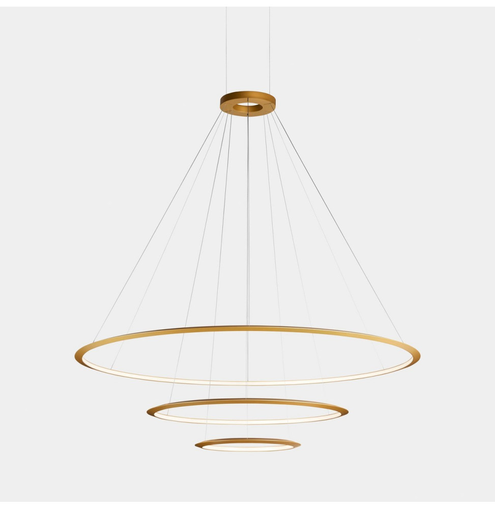 LedsC4 - Luminaria superficie Circular Inward Light 4000K On / Off 223.5W dorado 2808xLED