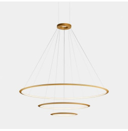 LedsC4 - Luminaria superficie Circular Inward Light 4000K On / Off 223.5W dorado 2808xLED