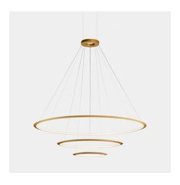 LedsC4 - Luminaria superficie Circular Inward Light 4000K On / Off 223.5W dorado 2808xLED