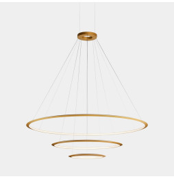 LedsC4 - Luminaria superficie Circular Inward Light 4000K DALI 223.5W dorado 2808xLED