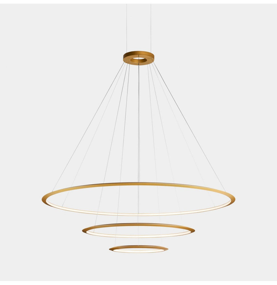 LedsC4 - Luminaria superficie Circular Inward Light 4000K DALI 223.5W dorado 2808xLED