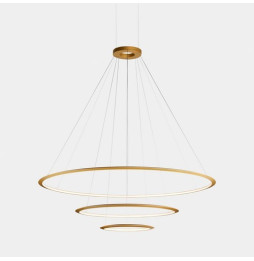 LedsC4 - Luminaria superficie Circular Inward Light 4000K DALI 223.5W dorado 2808xLED