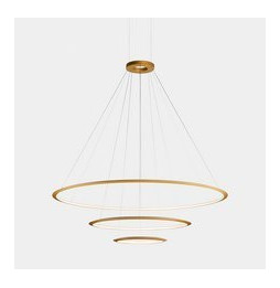 LedsC4 - Luminaria superficie Circular Inward Light 2700K 0-10V 223.5W dorado 2808xLED