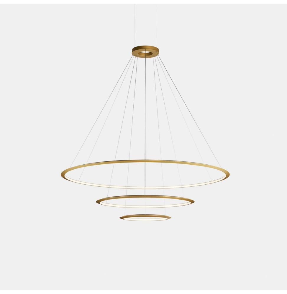 LedsC4 - Luminaria superficie Circular Inward Light 4000K DALI 494.6W dorado 6984xLED