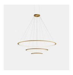 LedsC4 - Luminaria superficie Circular Inward Light 4000K 0-10V 290.7W dorado 4104xLED