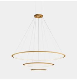 LedsC4 - Luminaria superficie Circular Inward Light 2700K DALI 223.5W dorado 2808xLED